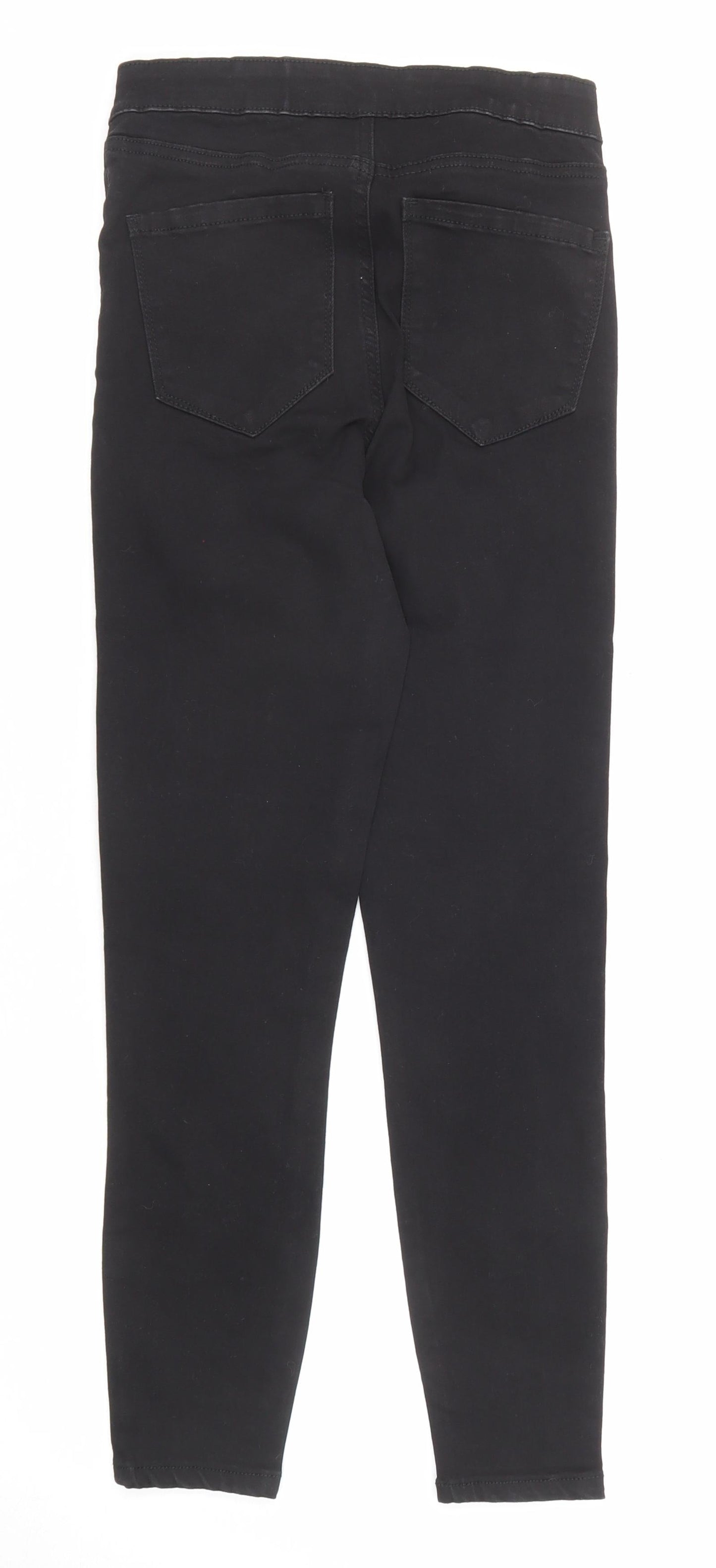 Denim & Co. Womens Black Cotton Skinny Jeans Size 8 Regular Zip