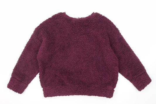 Womens UK Size S Marks and Spencer Purple Pullover Sweatshirt
