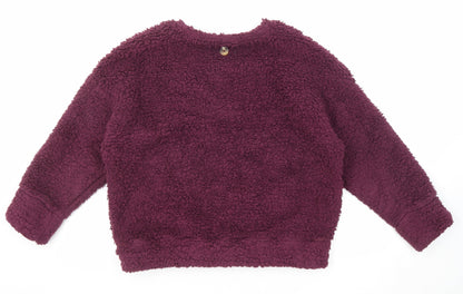 Womens UK Size S Marks and Spencer Purple Pullover Sweatshirt