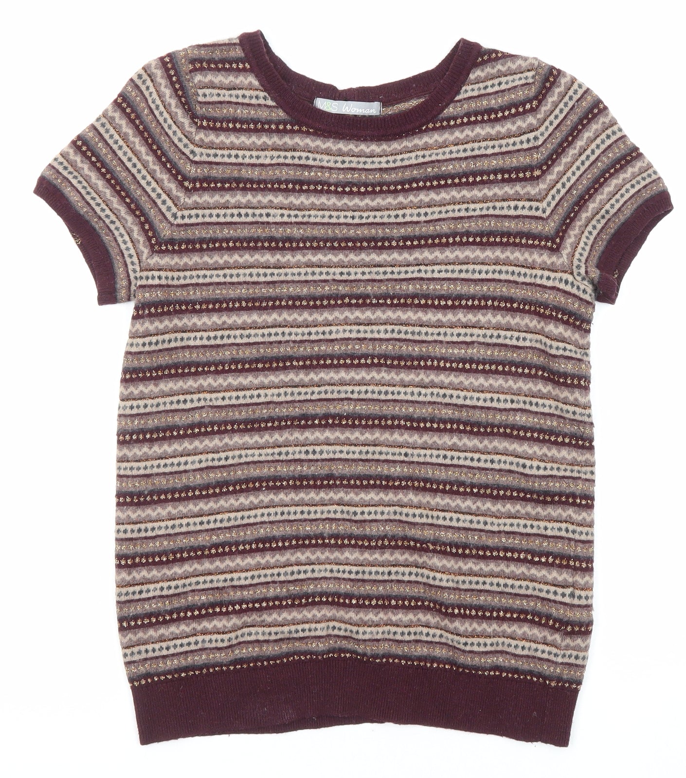 Womens UK Size 8 Marks and Spencer Multicoloured Pullover Jumper