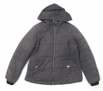 Womens UK Size 14 John Lewis Grey Puffer Jacket