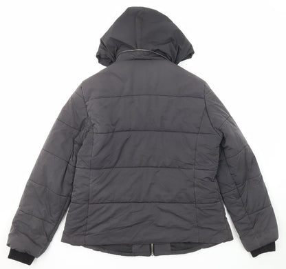 Womens UK Size 14 John Lewis Grey Puffer Jacket