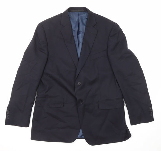 Mens UK Size 42 Marks and Spencer Regular Blue Suit Jacket
