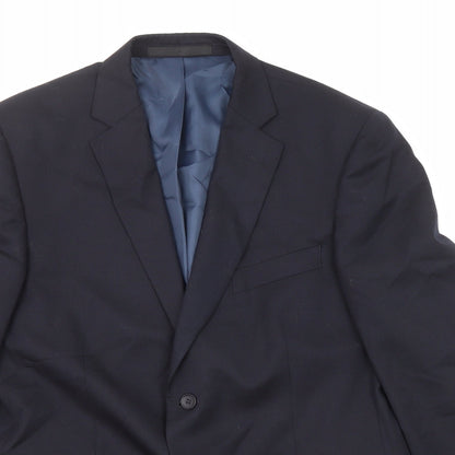 Mens UK Size 42 Marks and Spencer Regular Blue Suit Jacket