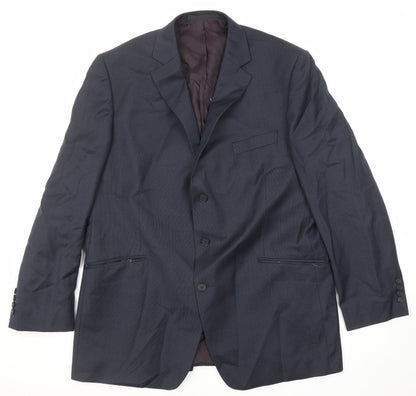 Mens UK Size 46 Marks and Spencer Regular Blue Suit Jacket