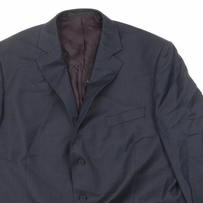Mens UK Size 46 Marks and Spencer Regular Blue Suit Jacket