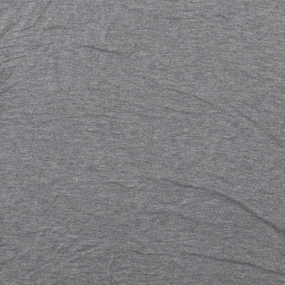 John Lewis Womens Grey Viscose Basic T-Shirt Size 8 Round Neck
