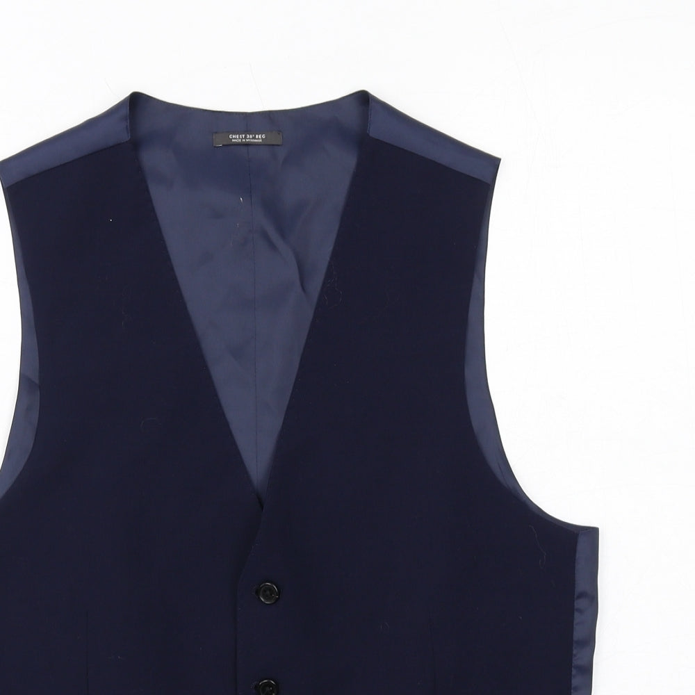 Mens UK Size 38 Marks and Spencer Regular Blue Suit Jacket