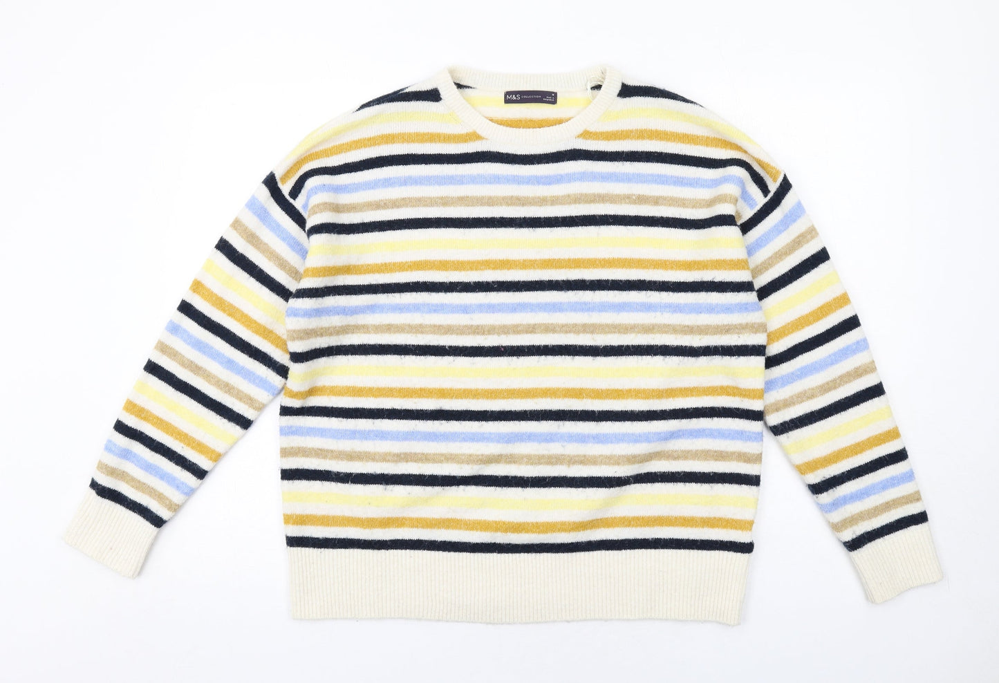 Womens UK Size M Marks and Spencer Multicoloured Pullover Jumper