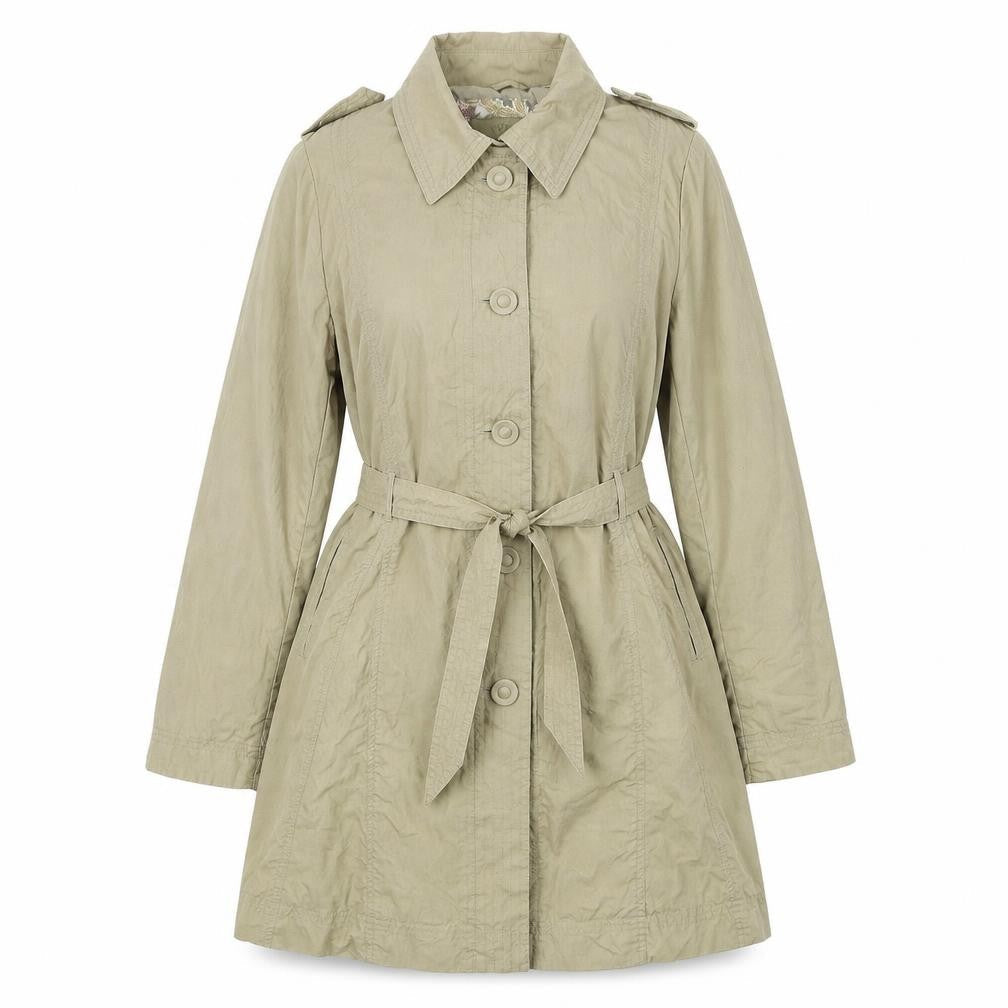 Womens UK Size 14 Per Una Beige Overcoat