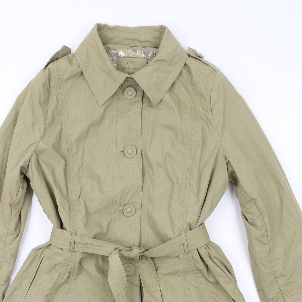 Womens UK Size 14 Per Una Beige Overcoat