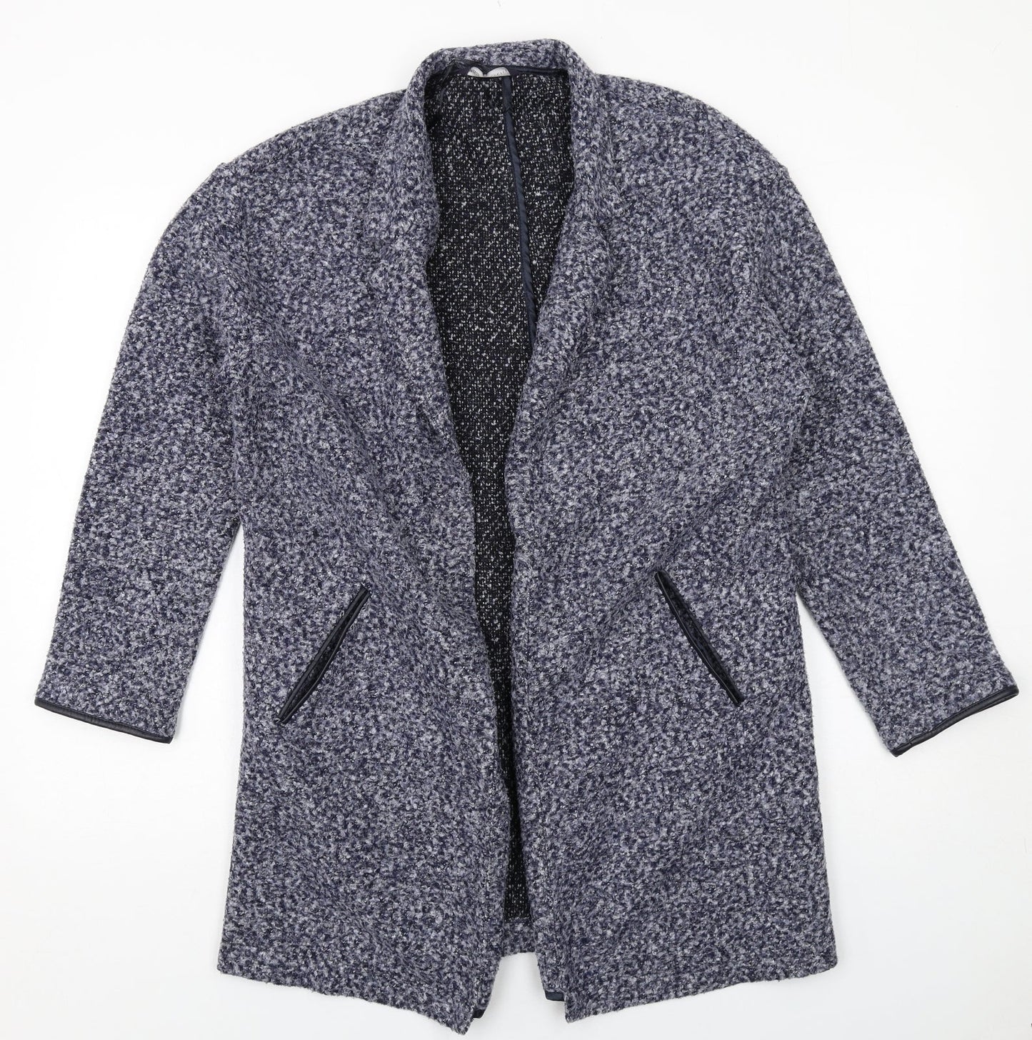 Womens UK Size 12 Marks and Spencer Blue Overcoat