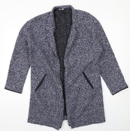 Womens UK Size 12 Marks and Spencer Blue Overcoat