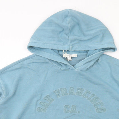 Womens UK Size L Marks and Spencer Blue Pullover Hoodie