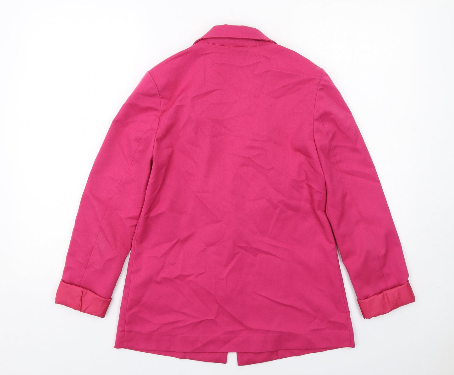 H&M Womens Pink Jacket Blazer Size 6 Button