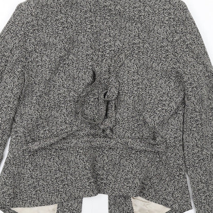 Great Plains Womens Black Geometric Jacket Blazer Size M