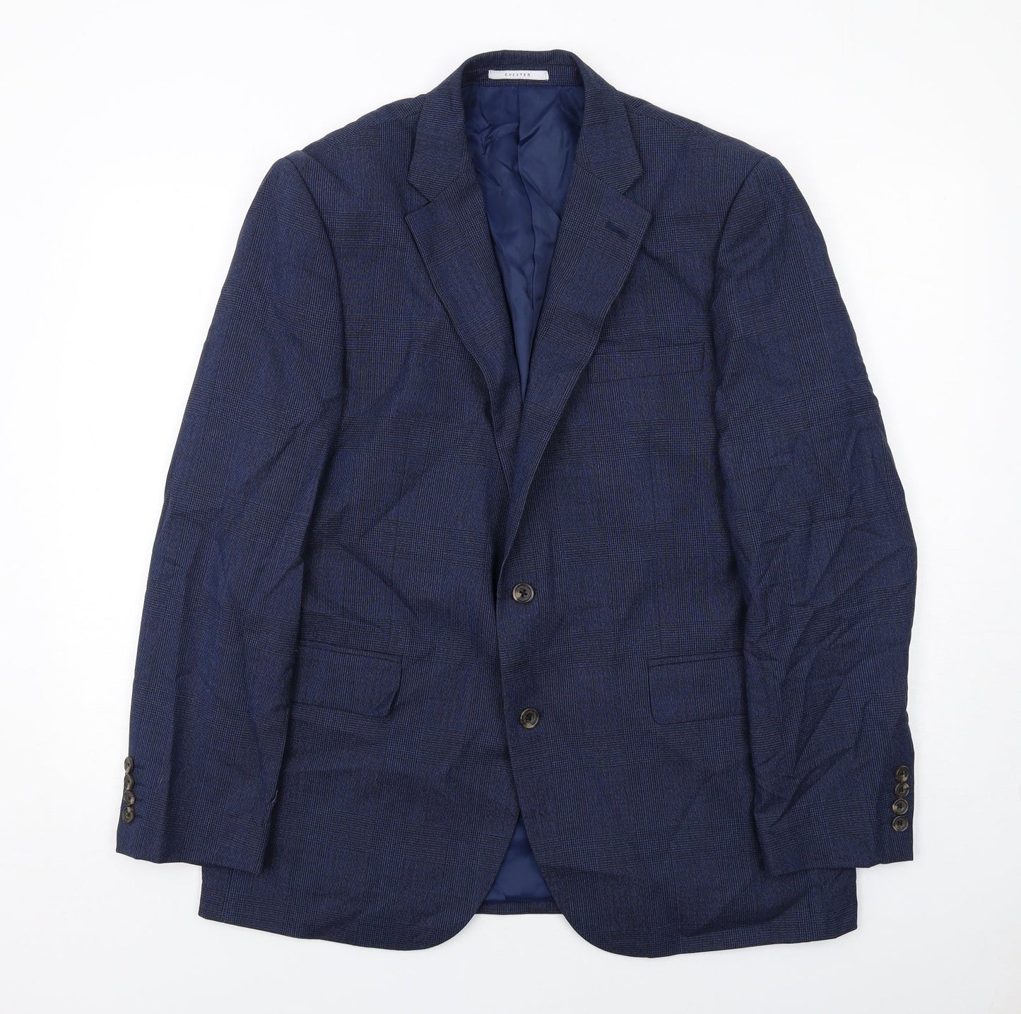 Mens UK Size 44 Chester Regular Blue Suit Jacket
