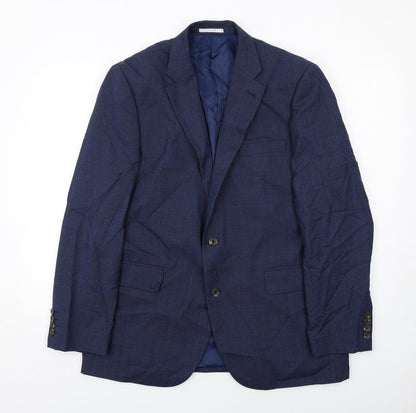 Mens UK Size 44 Chester Regular Blue Suit Jacket