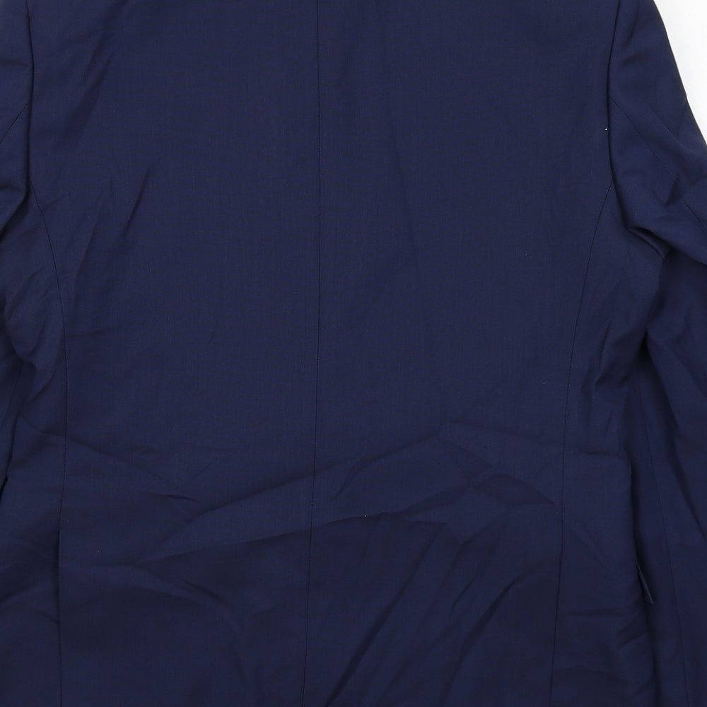 Mens UK Size 40 Marks and Spencer Regular Blue Suit Jacket