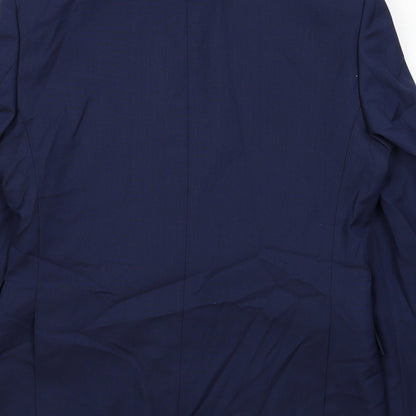 Mens UK Size 40 Marks and Spencer Regular Blue Suit Jacket