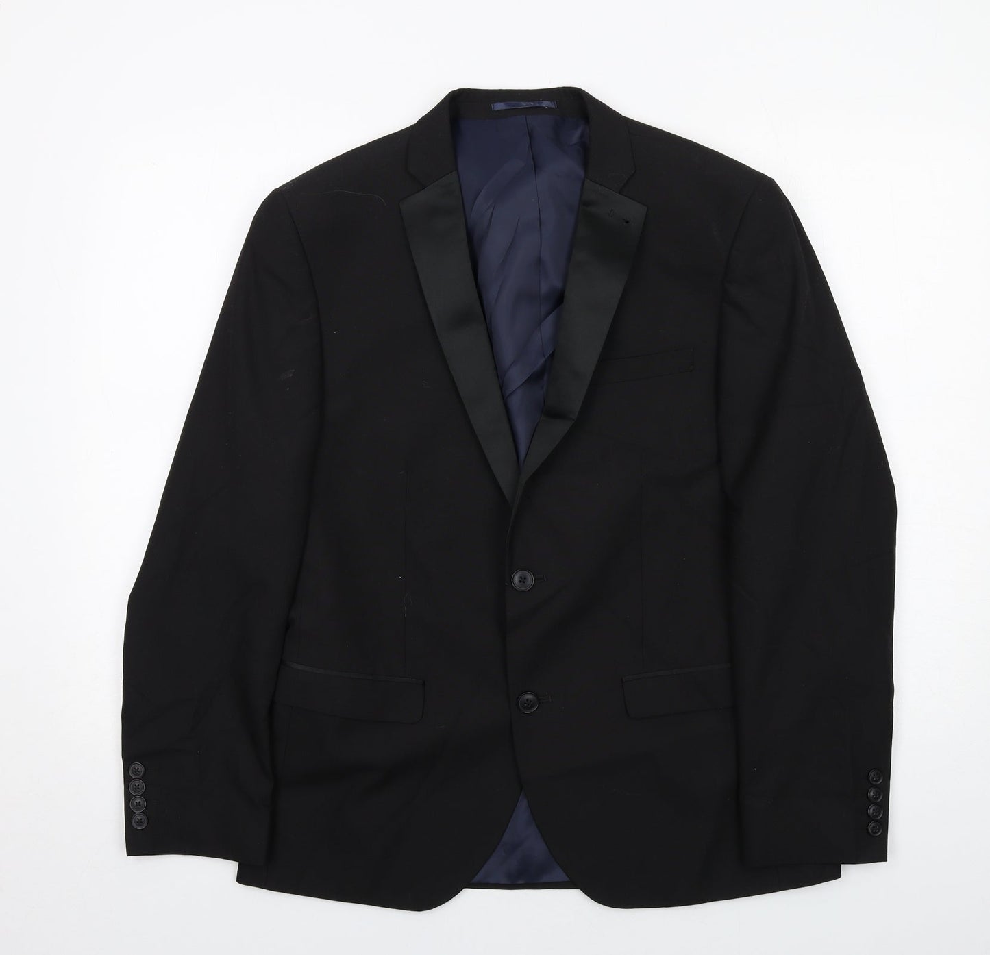 Mens UK Size 40 NEXT Regular Black Suit Tuxedo