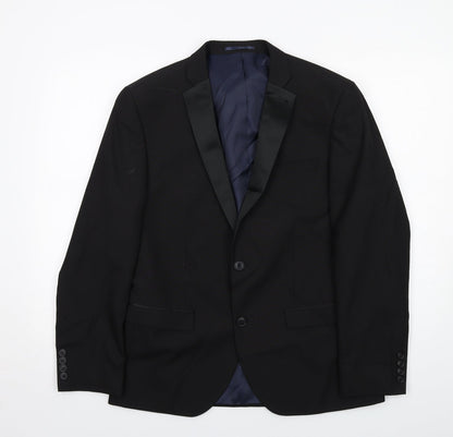 Mens UK Size 40 NEXT Regular Black Suit Tuxedo