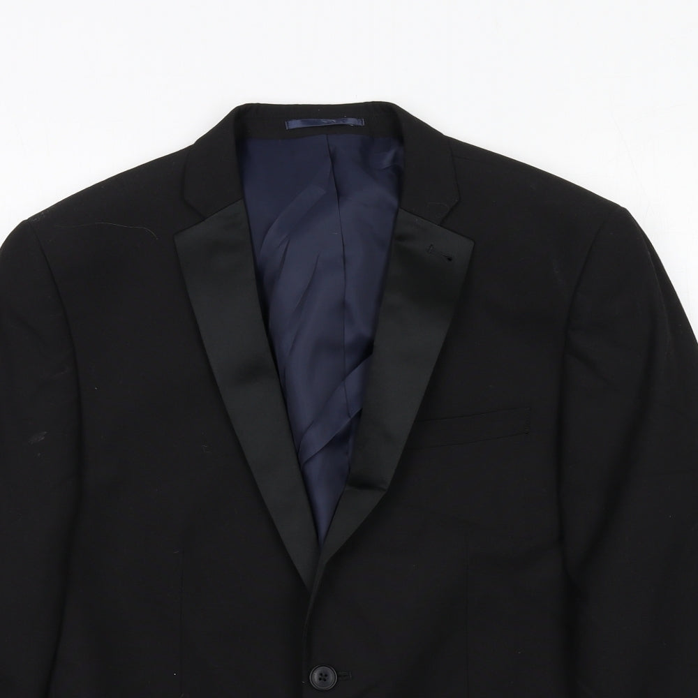 Mens UK Size 40 NEXT Regular Black Suit Tuxedo