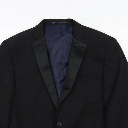 Mens UK Size 40 NEXT Regular Black Suit Tuxedo