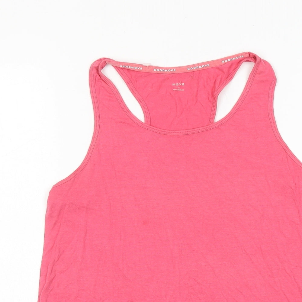 Womens UK Size 10 GOODMOVE Pink Basic Tank