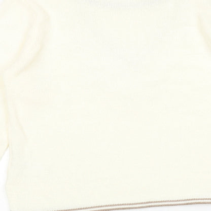 Womens UK Size 10 Damart Ivory Pullover Jumper