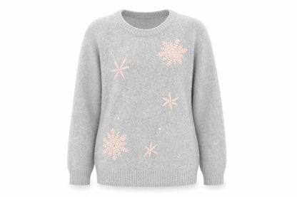 Womens UK Size M Gharani Strok Grey Pullover Jumper
