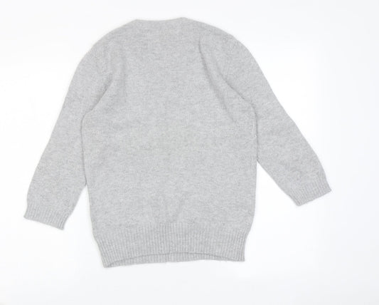 Womens UK Size M Gharani Strok Grey Pullover Jumper