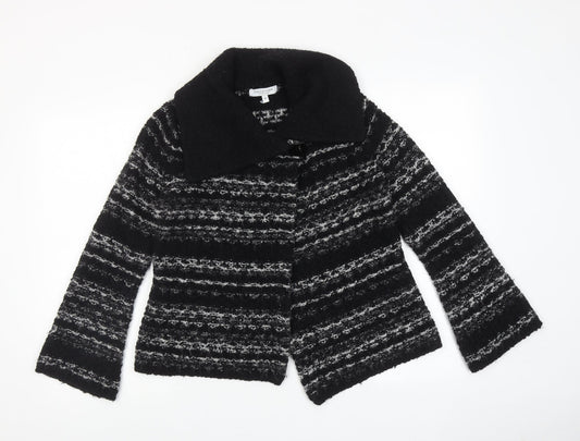 Womens UK Size 10 Debenhams Black Cardigan Jumper