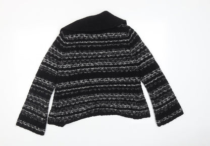 Womens UK Size 10 Debenhams Black Cardigan Jumper