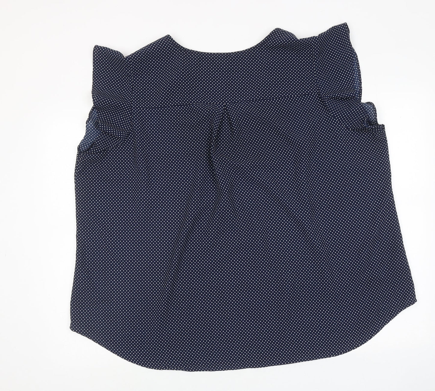Womens UK Size 3XL Adrianna Papell Blue Basic Blouse