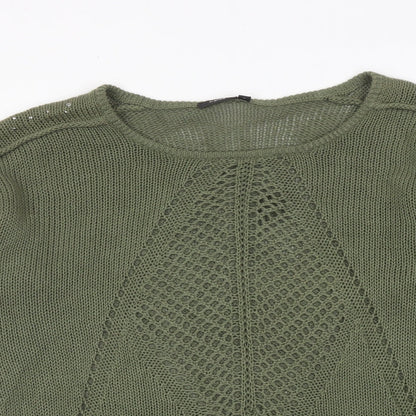 Womens UK Size M Fransa Green Pullover Jumper