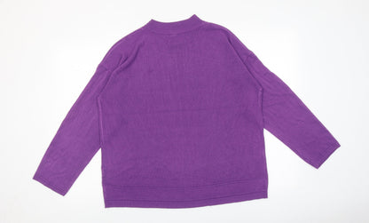 Womens UK Size XL Vida Vi Purple Pullover Jumper