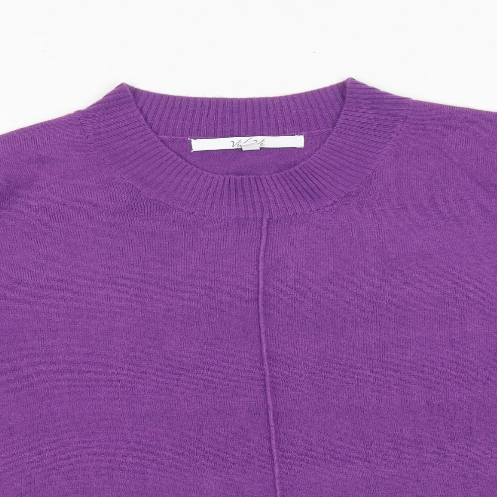 Womens UK Size XL Vida Vi Purple Pullover Jumper