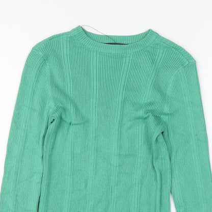 Womens UK Size 8 Marks and Spencer Green Pullover Jumper