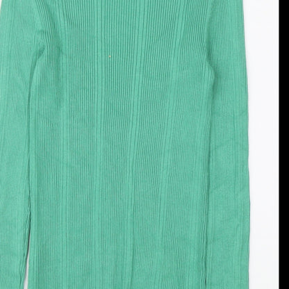 Womens UK Size 8 Marks and Spencer Green Pullover Jumper