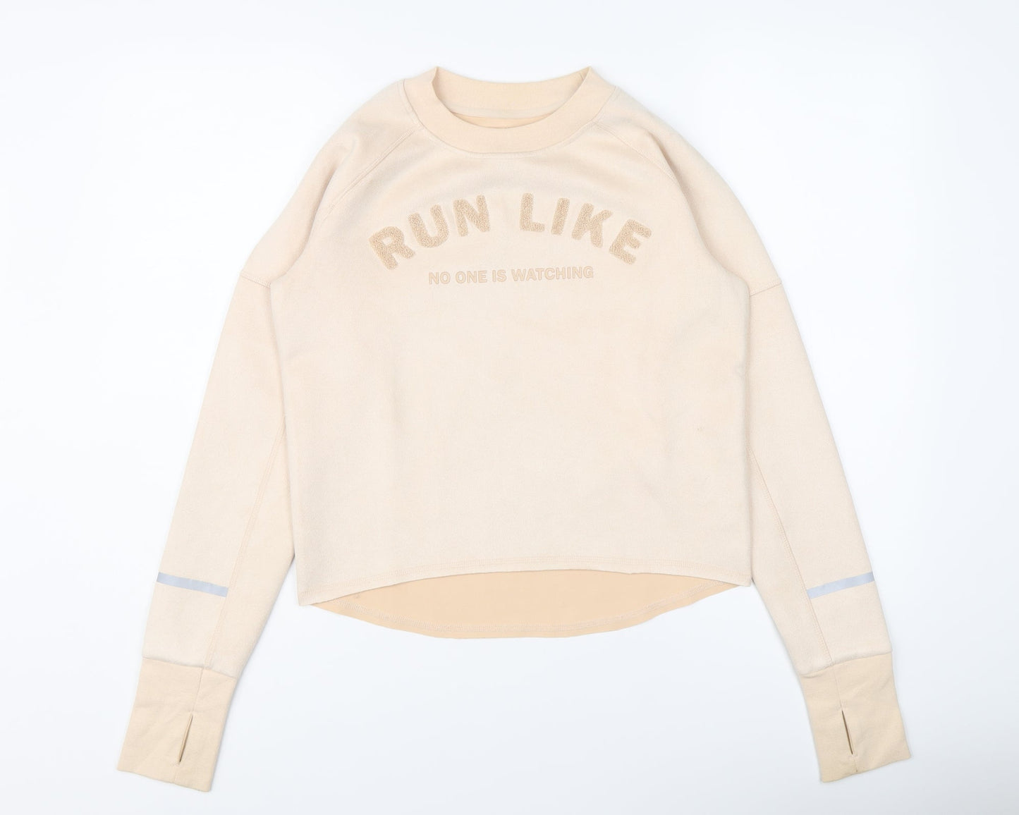 H&M Womens Pink Polyester Pullover Sweatshirt Size S Pullover - Run like no one is watching