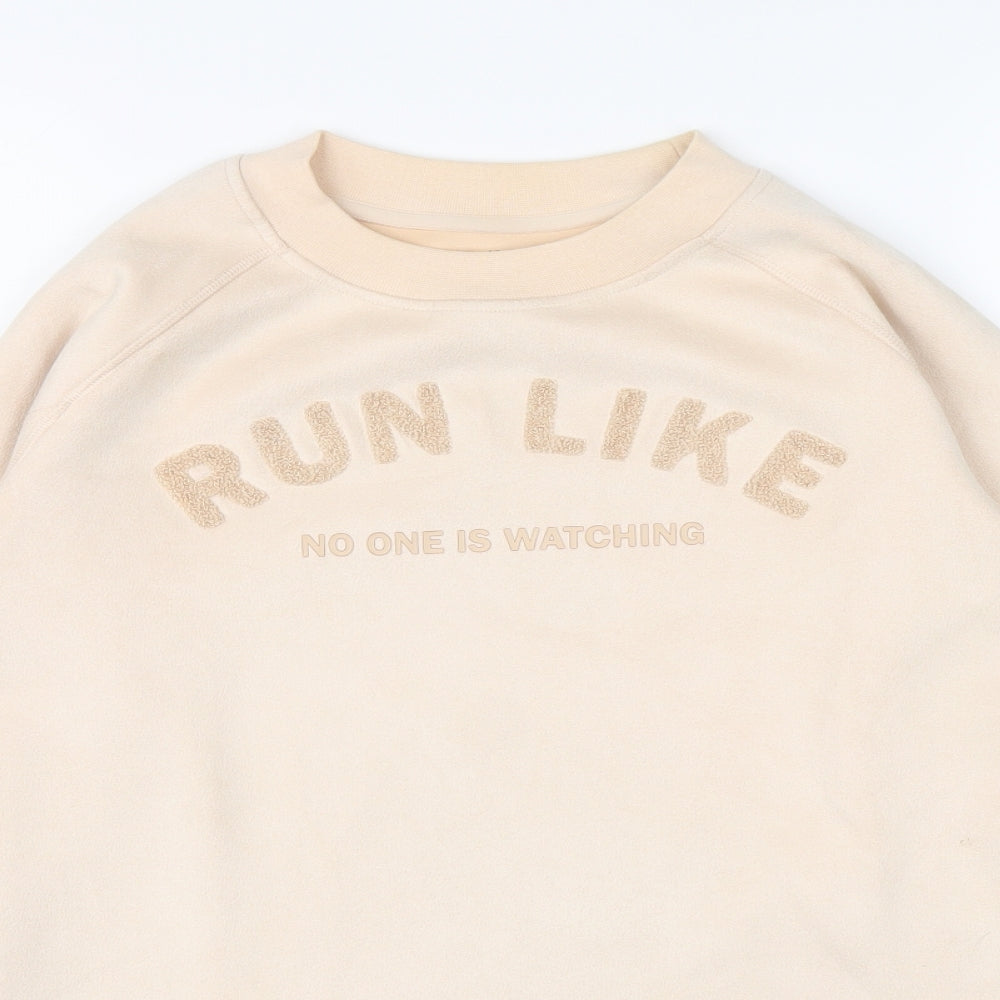 H&M Womens Pink Polyester Pullover Sweatshirt Size S Pullover - Run like no one is watching