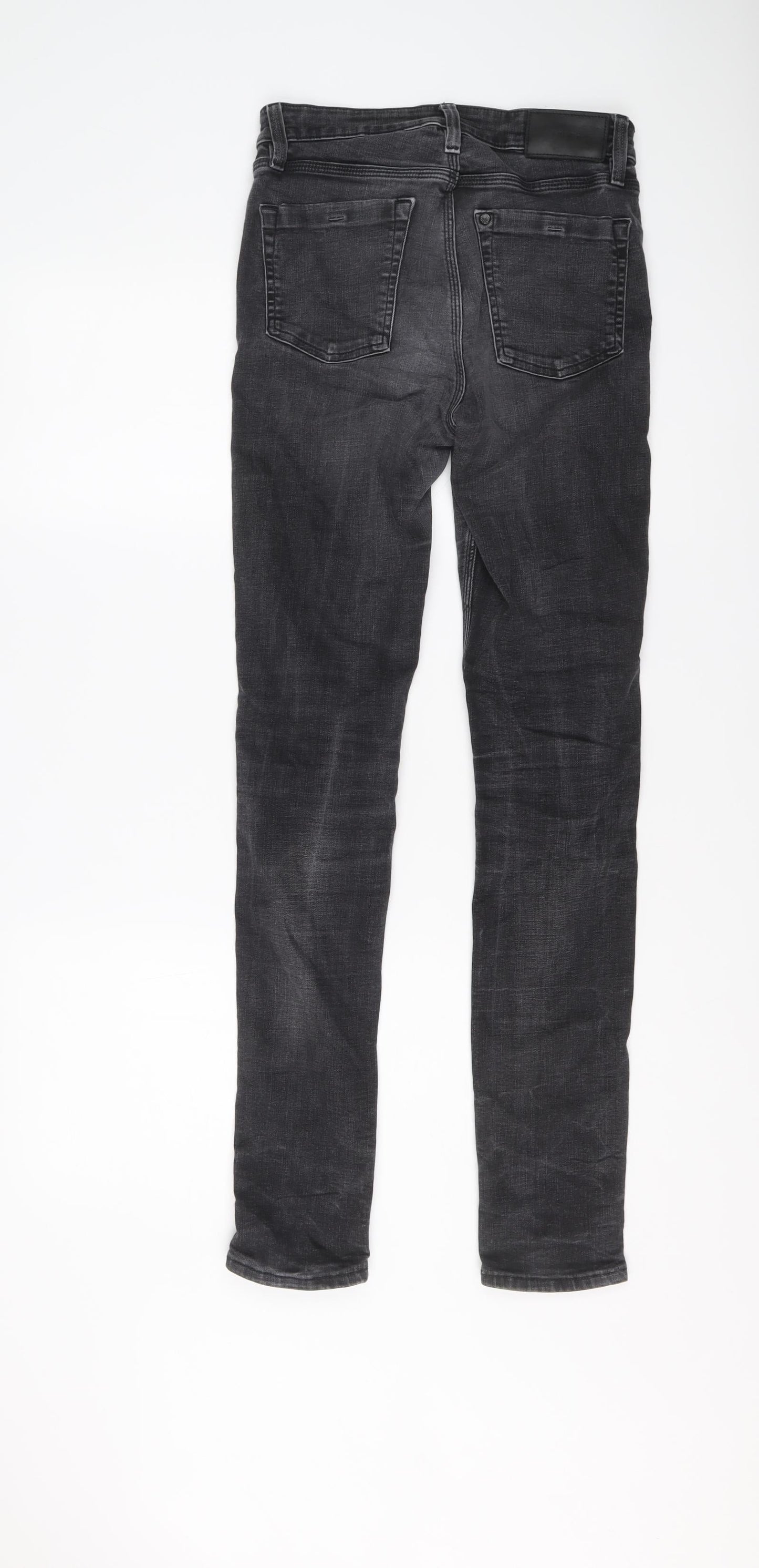 H&M Mens Grey Cotton Skinny Jeans Size 31 in L31 in Slim Button