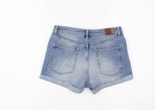 BDG Womens Blue Cotton Hot Pants Shorts Size M L3 in Regular Button