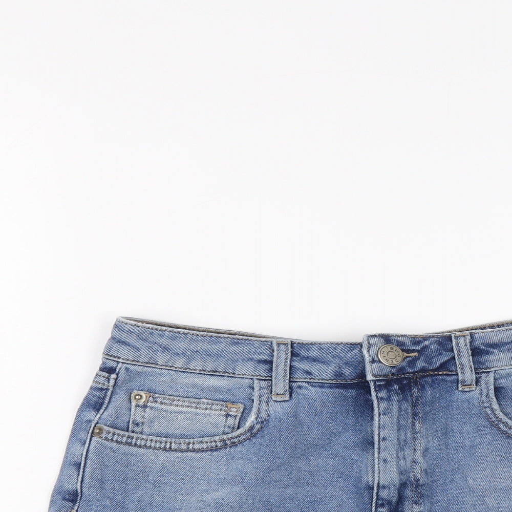 BDG Womens Blue Cotton Hot Pants Shorts Size M L3 in Regular Button