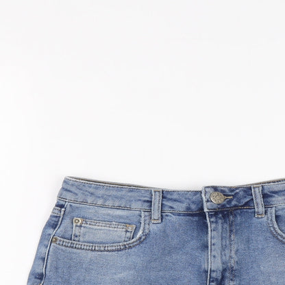 BDG Womens Blue Cotton Hot Pants Shorts Size M L3 in Regular Button