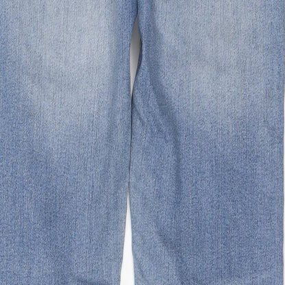 US Polo Assn. Womens Blue Cotton Straight Jeans Size 30 in L30 in Regular Button