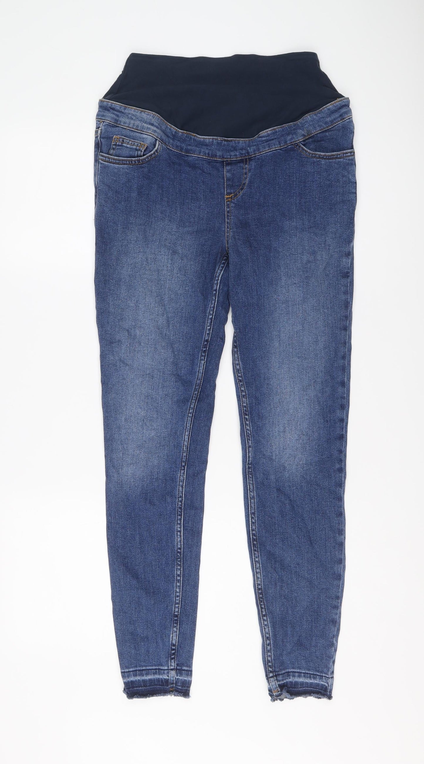 New Look Womens Blue Cotton Skinny Jeans Size 10 L28 in Regular