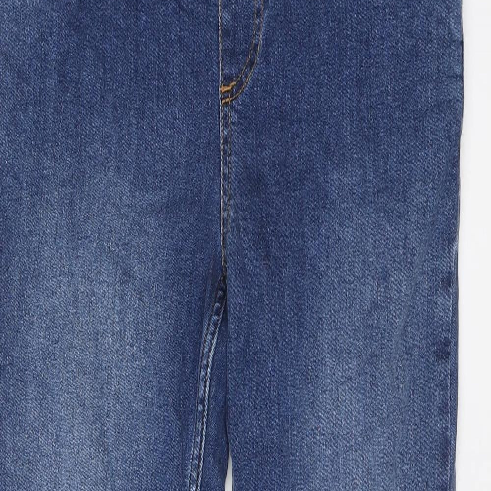 New Look Womens Blue Cotton Skinny Jeans Size 10 L28 in Regular