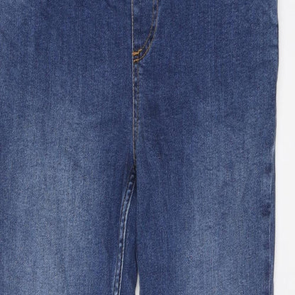 New Look Womens Blue Cotton Skinny Jeans Size 10 L28 in Regular